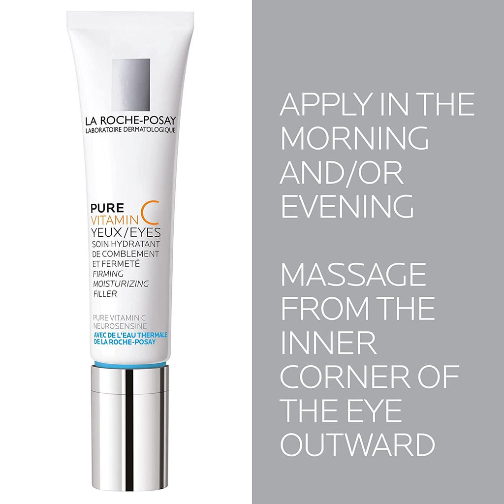 La Roche-Posay | Redermic C Pure Vitamin C Eye Cream with Hyaluronic Acid to Reduce Wrinkles for Anti-Aging Effect - 0.5 oz - Better Savings Group