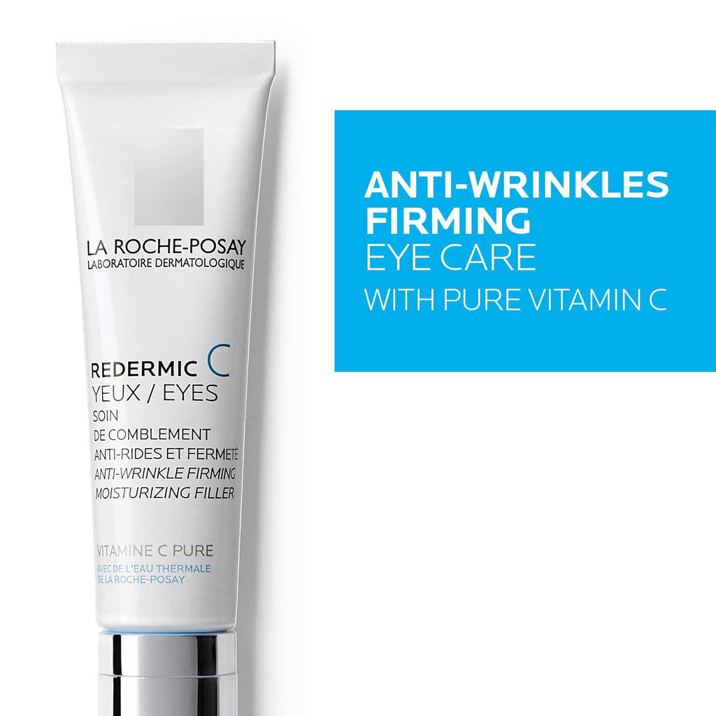 La Roche-Posay | Redermic C Pure Vitamin C Eye Cream with Hyaluronic Acid to Reduce Wrinkles for Anti-Aging Effect - 0.5 oz - Better Savings Group