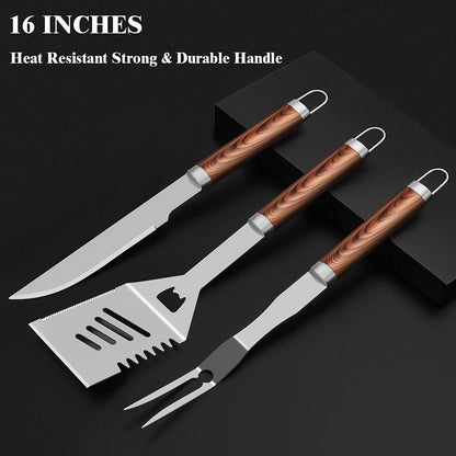 Romanticist | 25pcs Extra Thick Stainless Steel Grill Tool Set for Men - Better Savings Group