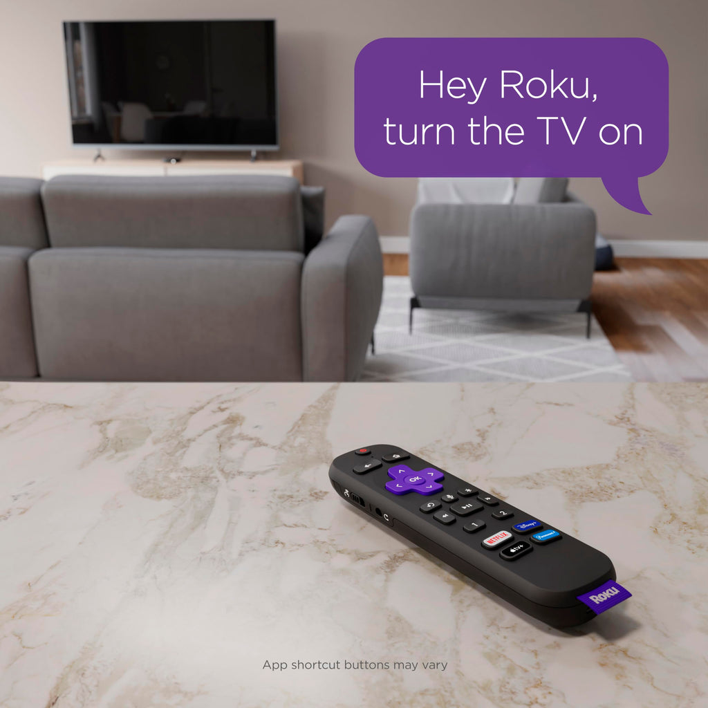 Roku Voice Remote Pro with TV controls | Rechargeable , lost remote finder, private listening , and shortcut buttons for Roku Players, TV, & Streambars