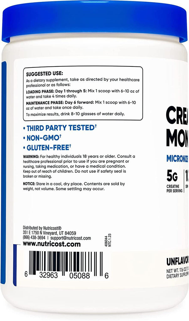 Nutricost | Creatine Monohydrate Micronized Powder 500G - Better Savings Group