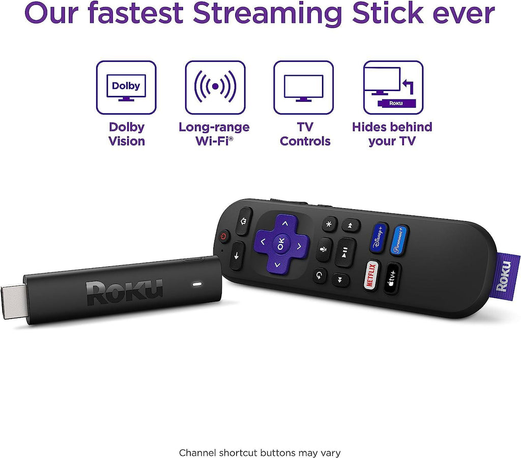 Roku Streaming Stick 4K | Streaming Device 4K/HDR/Dolby Vision with Roku Voice Remote and TV Controls - Better Savings Group