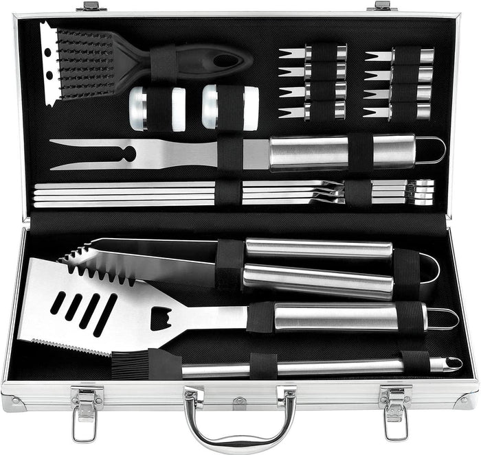 Romanticist | 20pc Heavy Duty BBQ Grill Tool Set in Case - Better Savings Group