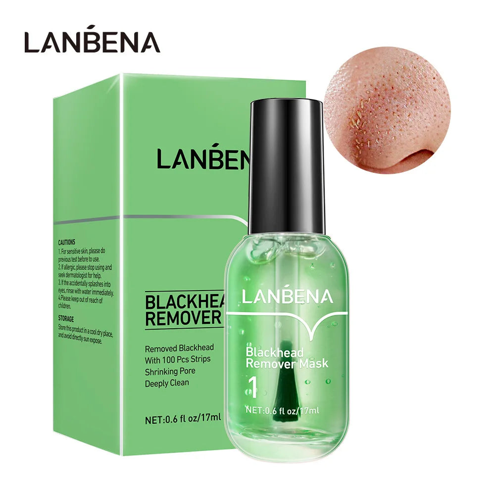 LANBENA Blackhead Remover Nose Mask Face Care Serum Shrink Pores Acne Treatment Deep Cleaning Facial Beauty Skin Care Products