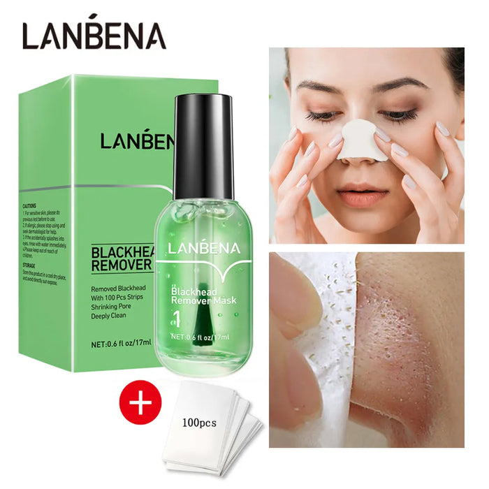 LANBENA Blackhead Remover Nose Mask Face Care Serum Shrink Pores Acne Treatment Deep Cleaning Facial Beauty Skin Care Products