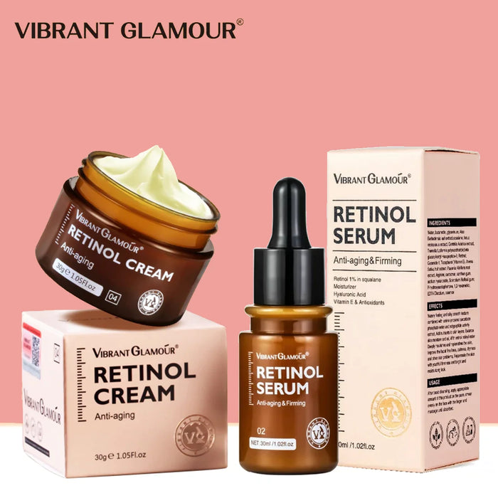 Vibrant Glamour | Retinol Cream and Face Retinol Serum Bundle - Better Savings Group